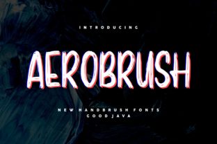 Aerobrush: A Bold Display Font for Creative Impact
