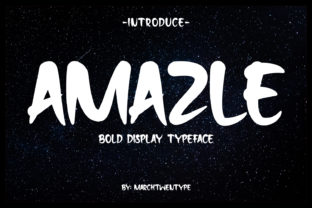 Amazle: A Bold Handwritten Display Font for Impactful Design