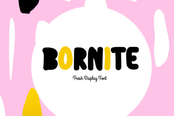 Bornite Font: A Fresh, Adorable Display Typeface with a Delicious Twist