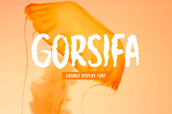 Gorsifa: A Grungy Display Font with Bold Personality