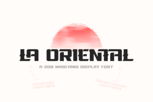 La Oriental: A Stylish and Bold Display Font for Impactful Design