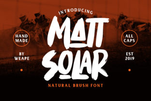 Mattsolar: A Bold, Organic Display Font