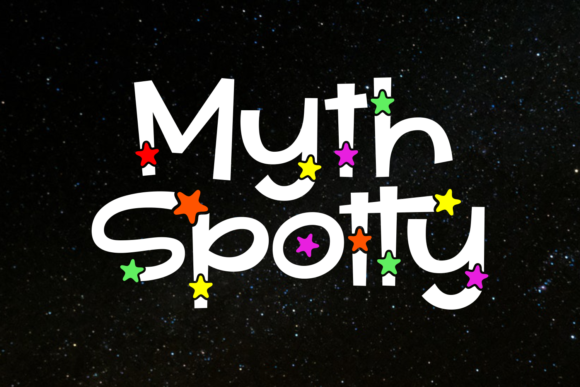 Myth Spotty: A Star-Themed Display Font