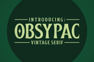 Obsypac: Bold Retro Display Font