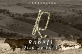 Ropefi: A Vintage Rope Texture Display Font for Authentic Retro Design