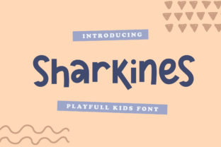 Sharkines: A Cute, Bold Display Font
