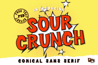 Sour Crunch: A Crunchy, Weird Display Font for Bold Visual Impact