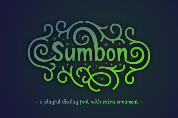 Sumbon: A Playful Yet Bold Display Font