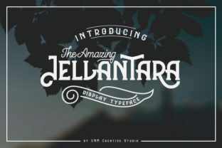 The Amazing Jellantara: Bold Retro Display Font