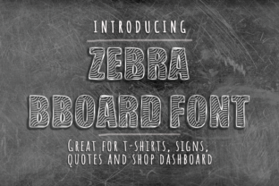 Zebra BBoard: Bold Animal-Themed Display Font